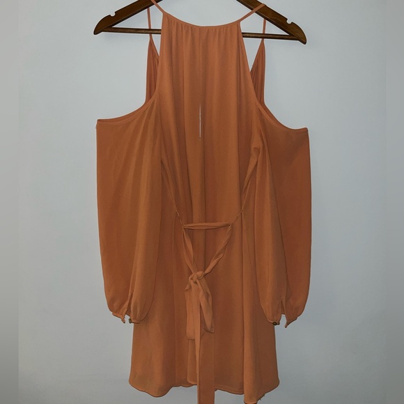 Forever 21 Orange Long Sleeve Dress - Picture 4 of 6